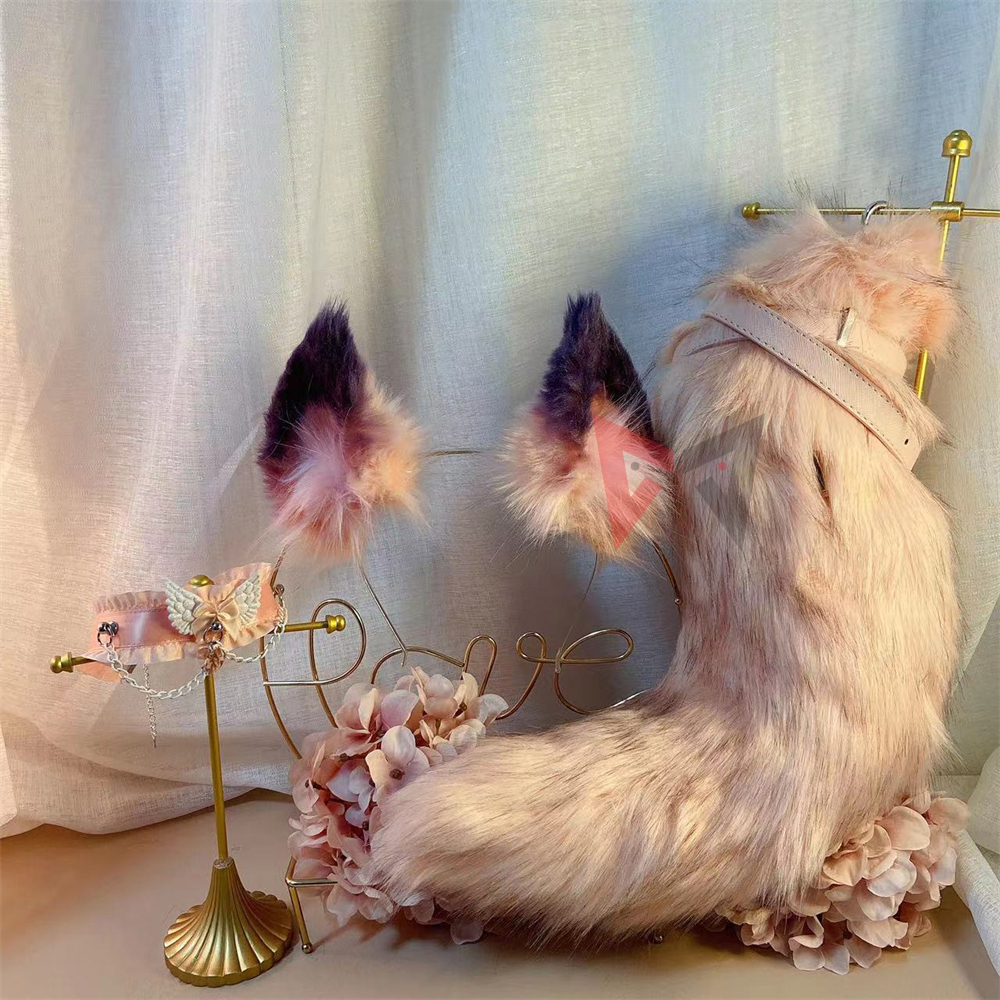 Cosplay Prop Works - New Handmade Work Pink Fox Ears