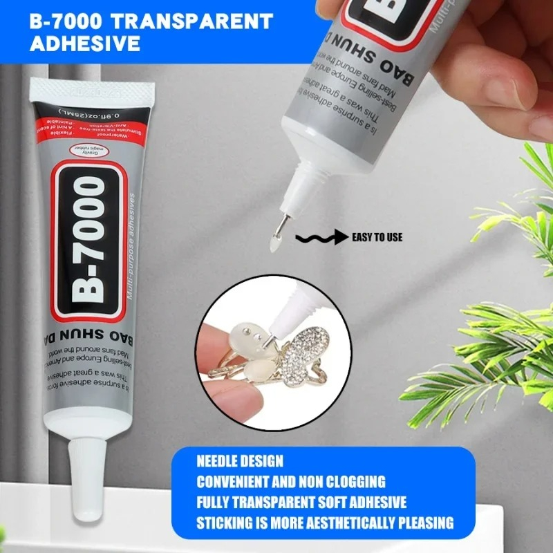 Contact Cement Glue - 15ML 50ML 110ML B-7000 Clear Contact