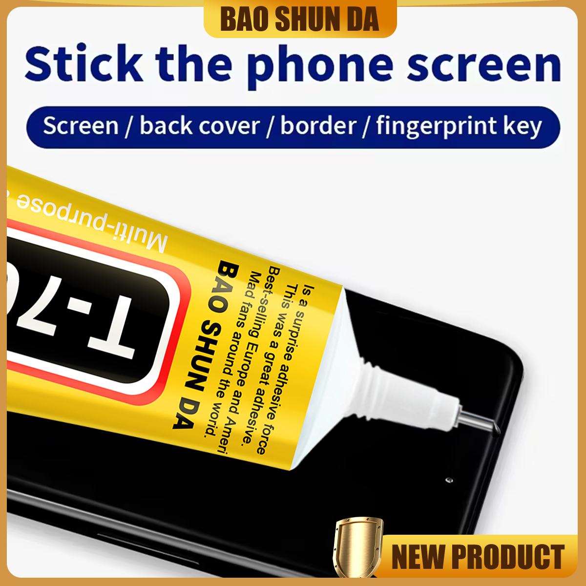 Contact Cement Glue - T7000 Black Contact Mobile Screen Repair