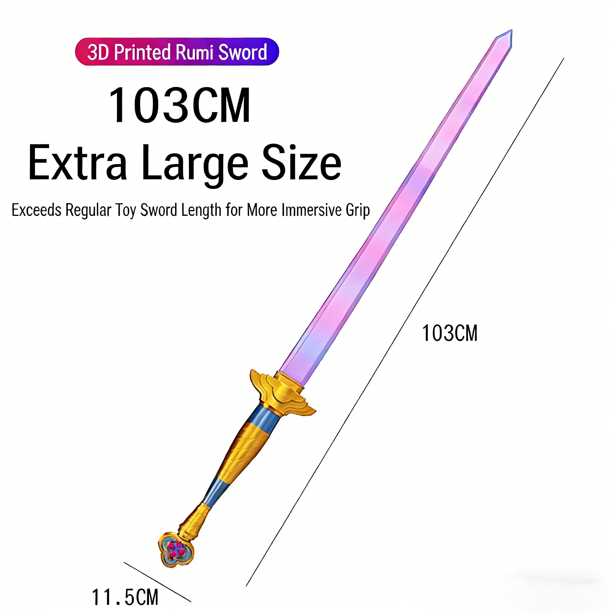Purple Rumi Demon Hunter Sword - Cosplay Prop Dagger 리뷰 및 가격