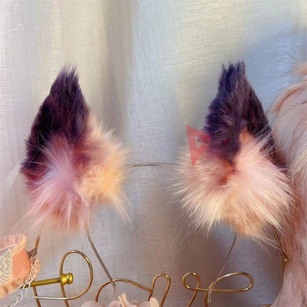 New Handmade Work Pink Fox Ear - Cosplay Prop Works 리뷰 및 가격