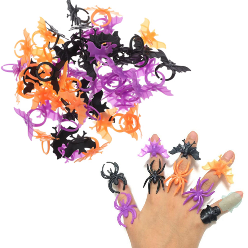 30/60pcs Bat Spider Rings Gift - Cosplay Prop Filler 리뷰 및 가격