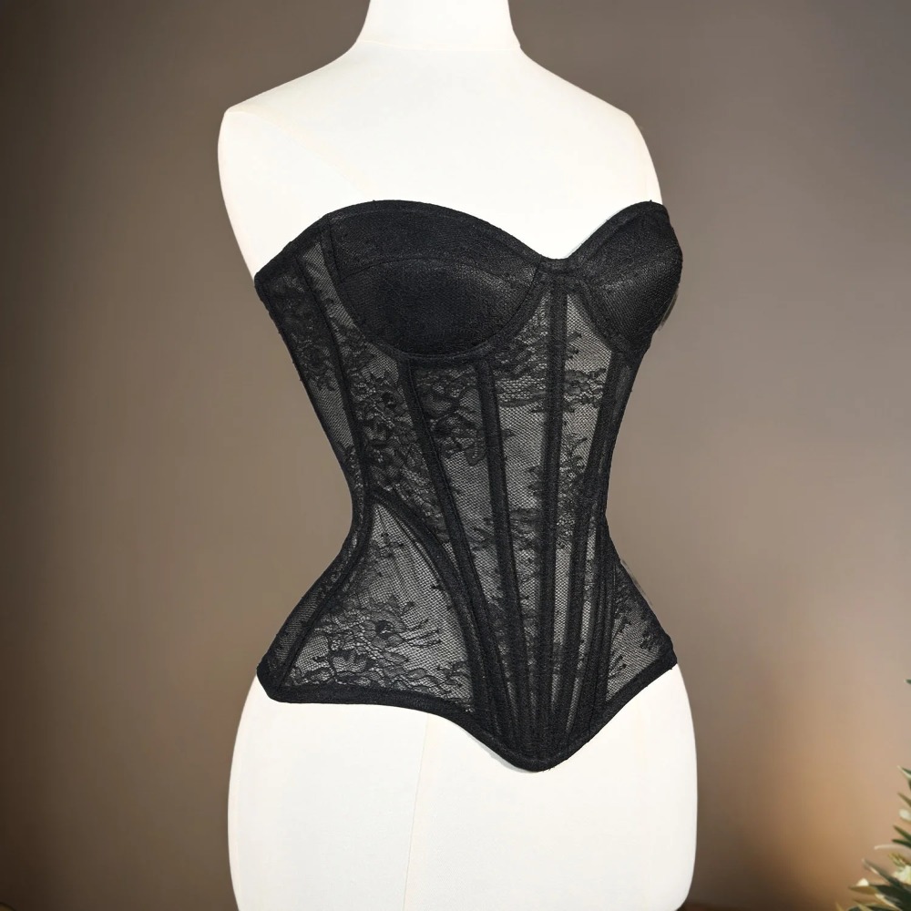 Women Mesh Corset Busiter Over - Boning Corset Steel 리뷰 및 가격