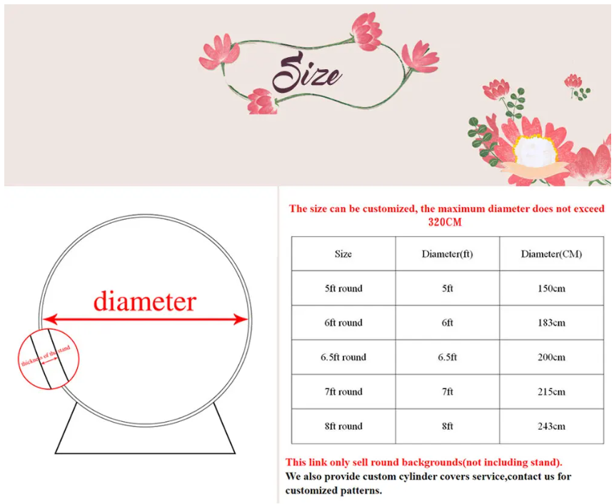 Cinderella Round Backdrop Baby - Briar Cosplay Prop 리뷰 및 가격