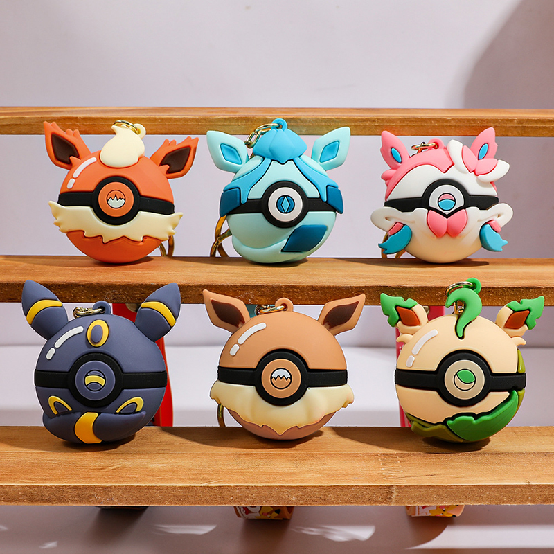 Poke Ball Keychain Set PVC Pok - Pokeball Cosplay Prop 리뷰 및 가격