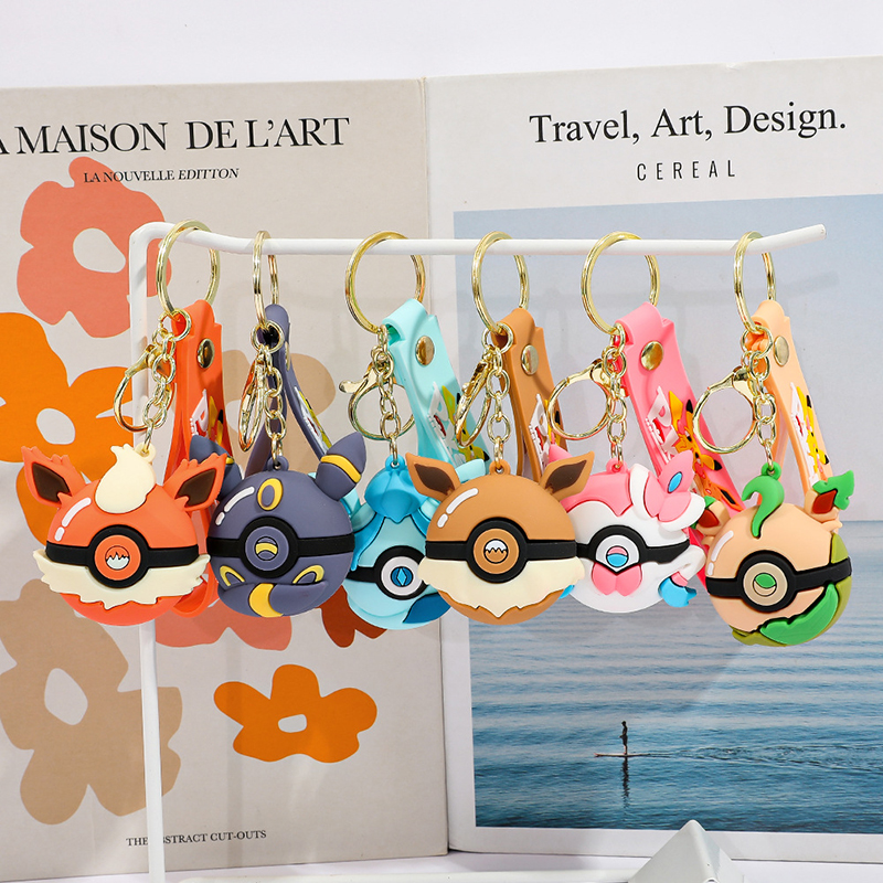 Poke Ball Keychain Set PVC Pok - Pokeball Cosplay Prop 리뷰 및 가격