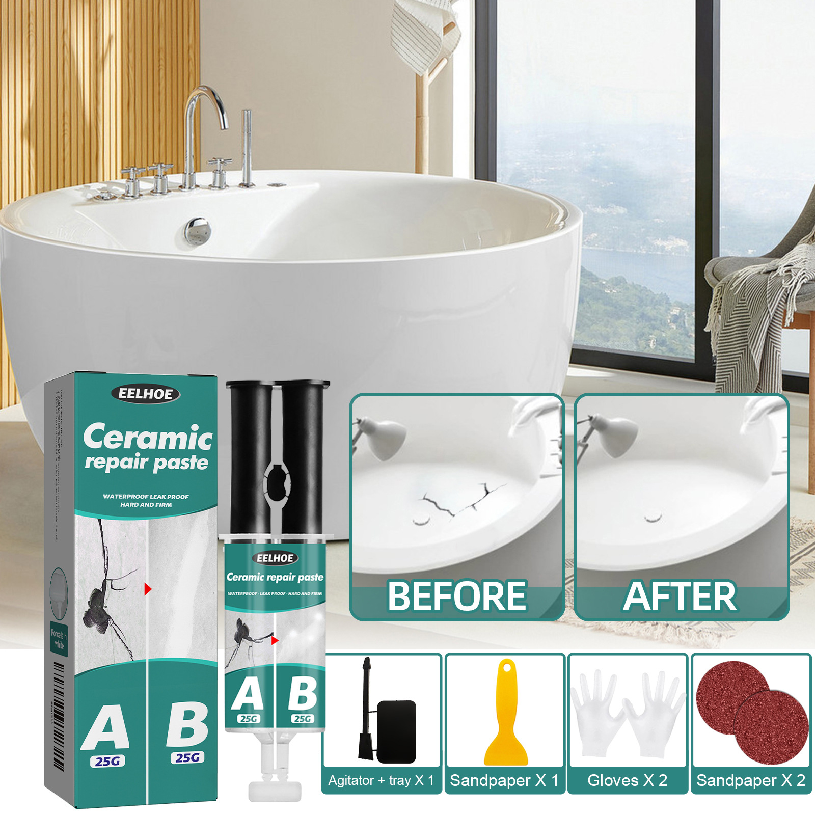 Tile Repair Paste Repair AB Gl - Contact Cement Glue 리뷰 및 가격