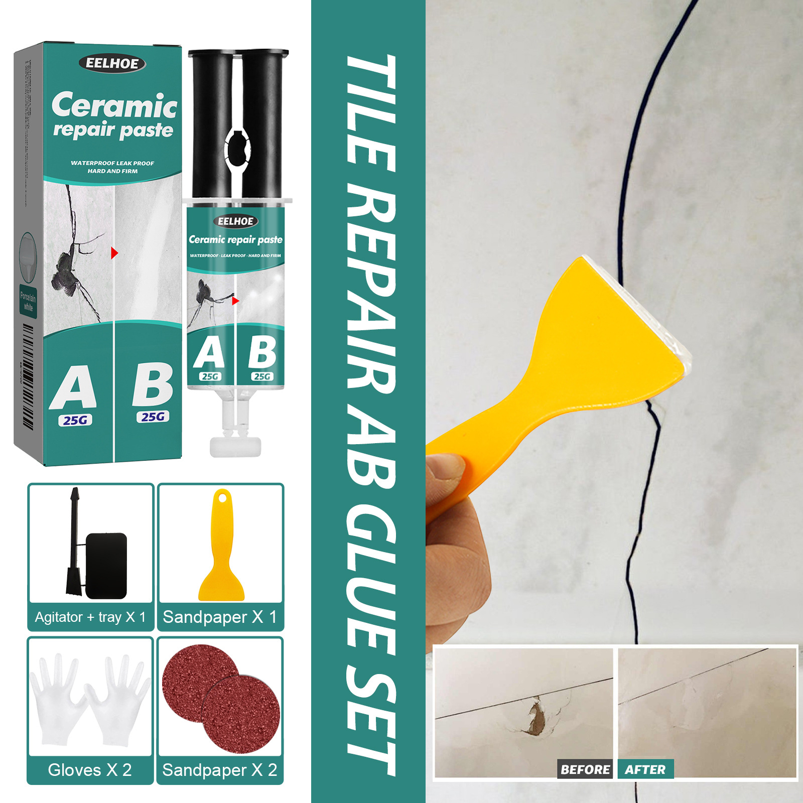 Tile Repair Paste Repair AB Gl - Contact Cement Glue 리뷰 및 가격
