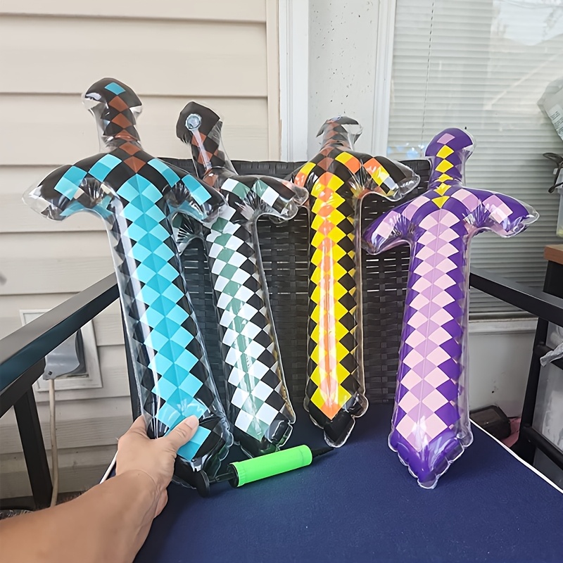 3Pcs Pixel Style Inflatable Sw - Cosplay Prop Dagger 리뷰 및 가격